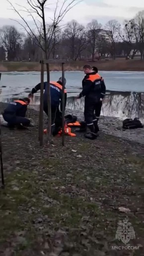 В Черняховске мужчина с риском для жизни вытащил ребёнка из-подо льда