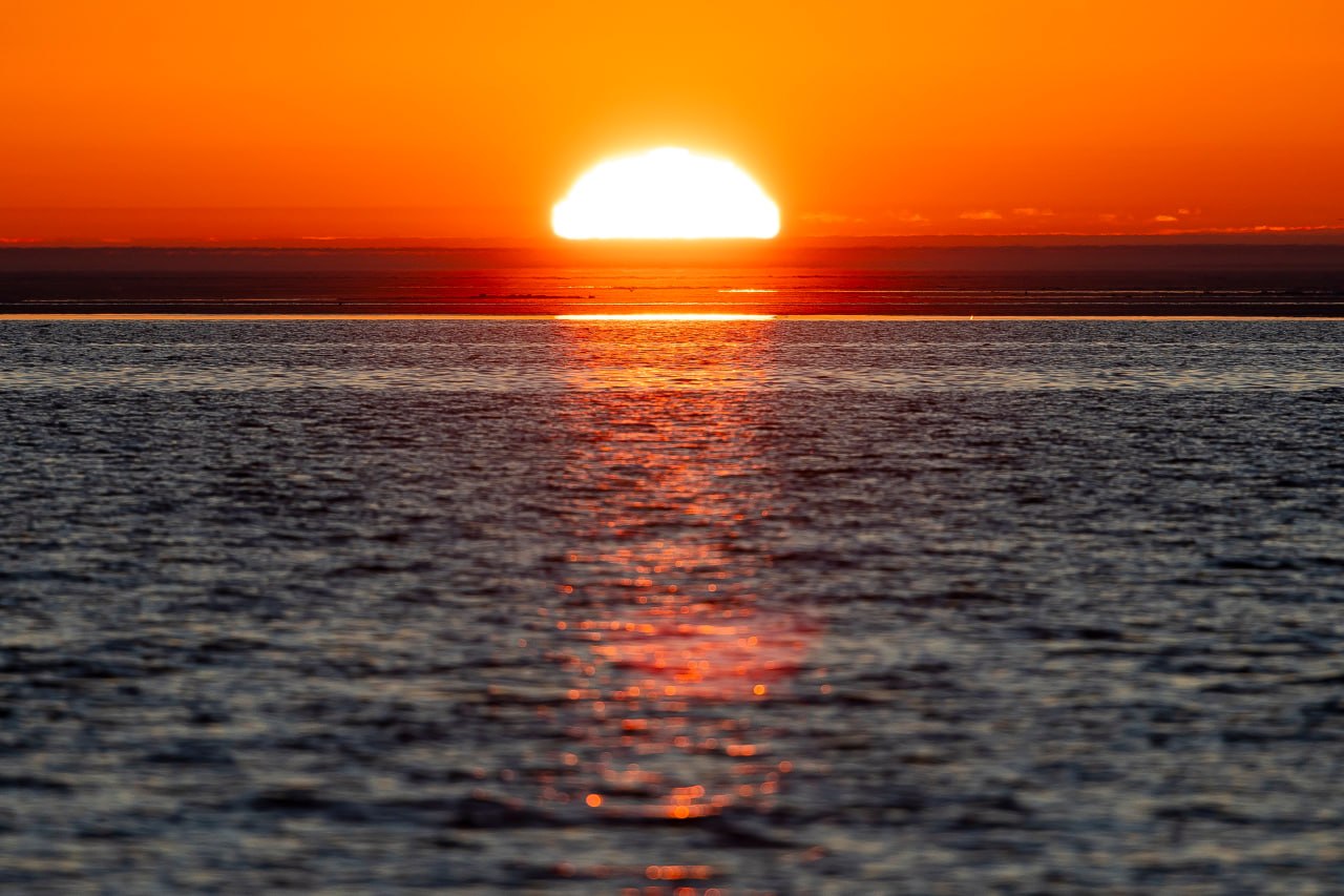 Любуемся закатом на Куршской косе Любуемся закатом на Куршской косе
