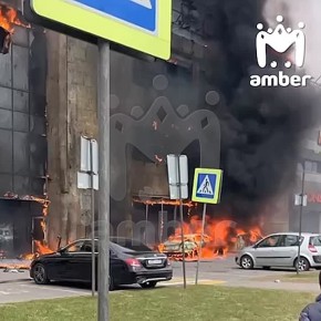 Московский проспект перекрыли из-за пожара в Гианте