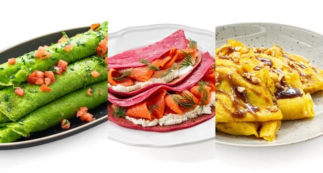 Разноцветные блины: три рецепта, чтобы удивить на Масленице