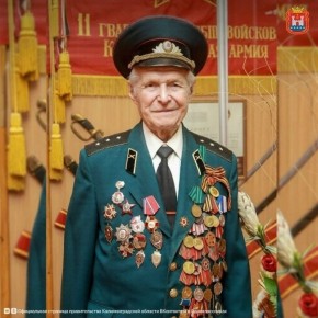 Участник штурма Кёнигсберга Гавриил Хоменко празднует вековой юбилей