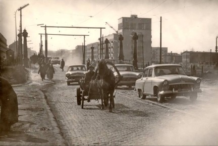 Так выглядел Ленинский проспект около 1964 года