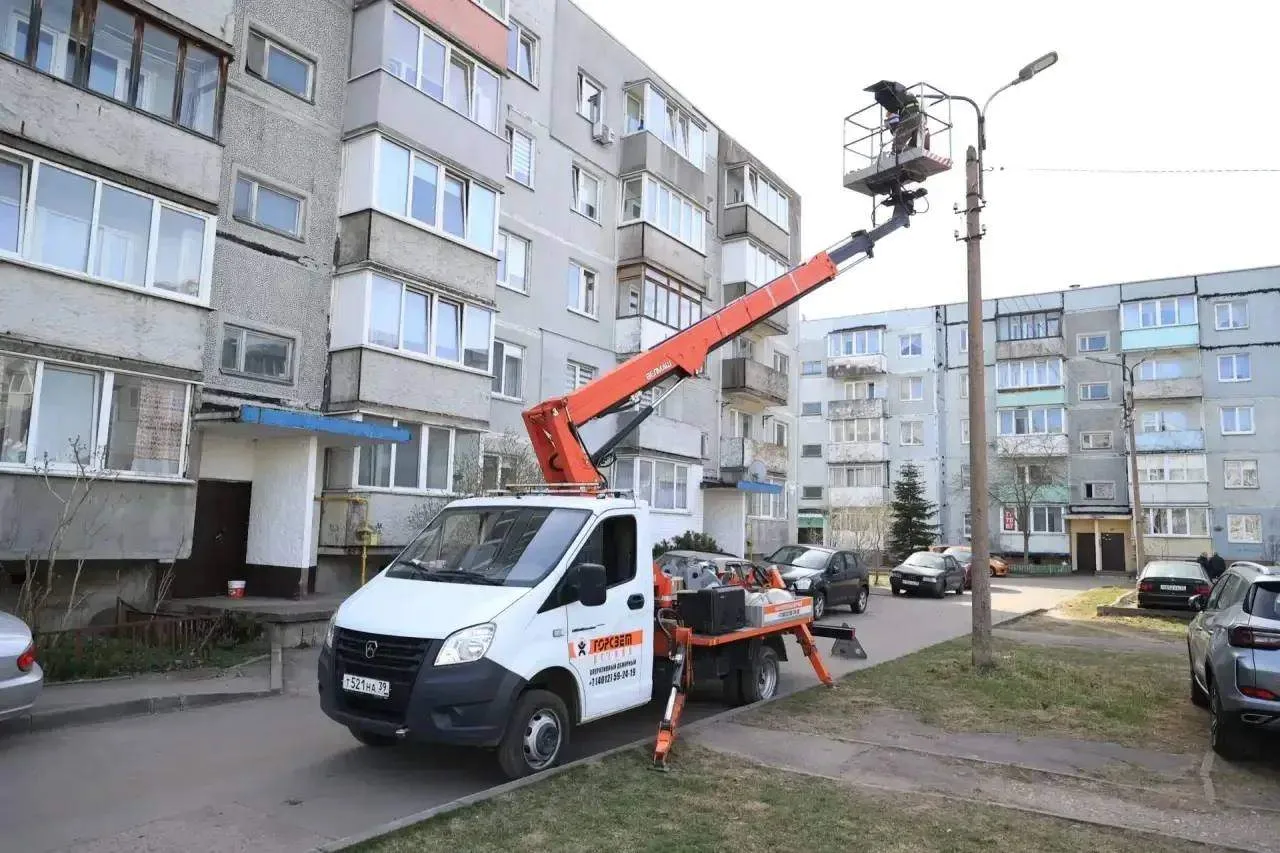 В Калининграде заменят ещё почти 2 тысячи уличных фонарей