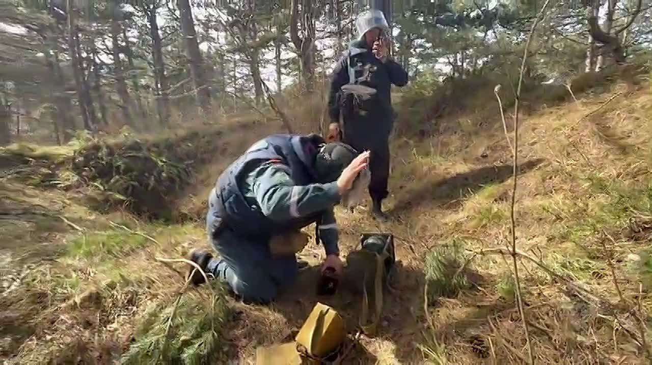 На Балтийской косе взорвали фугасную бомбу времен Великой Отечественной войны
