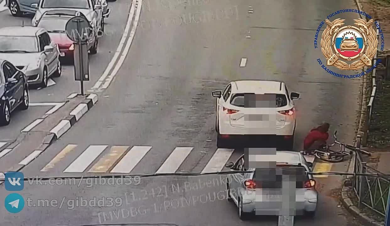 Вчера в Калининграде произошло ДТП с велосипедистом