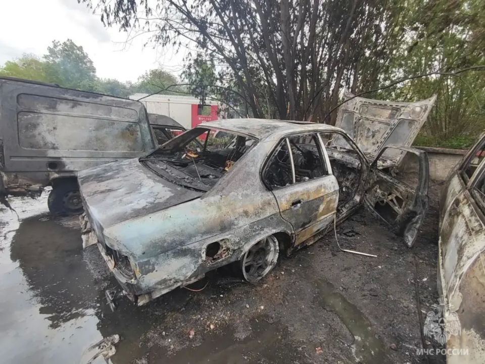 Сотрудники МЧС России потушили пожар в Калининграде Сотрудники МЧС России потушили пожар в Калининграде
