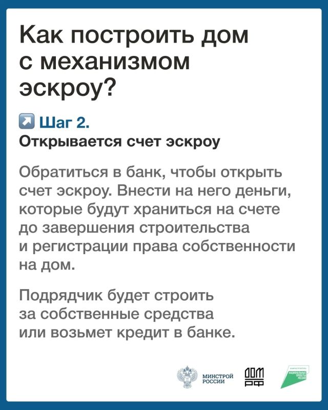 Использование счетов эскроу - безопасный механизм расчетов при строительстве частных домов Использование счетов эскроу - безопасный механизм расчетов при строительстве частных домов