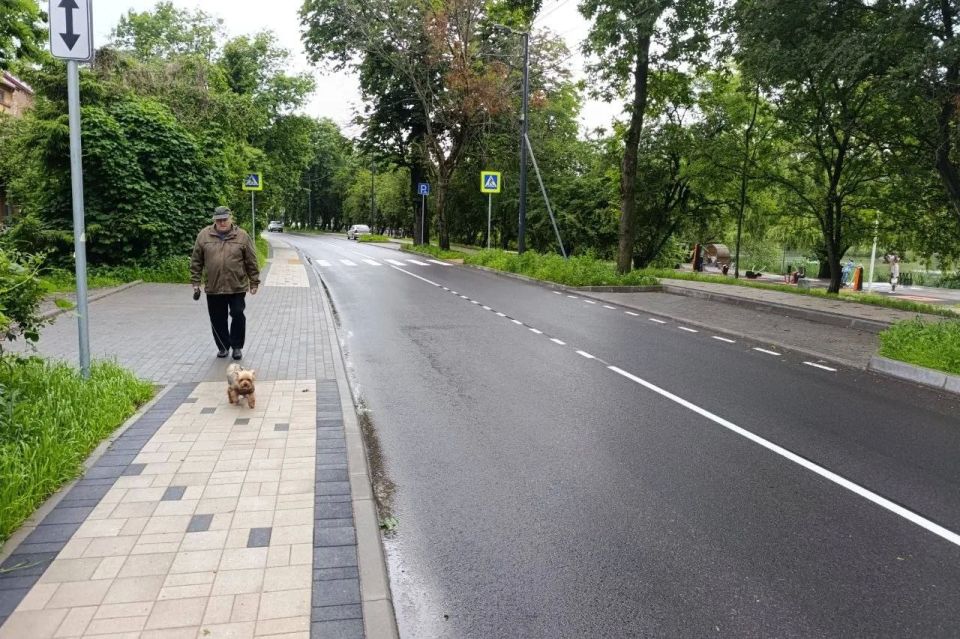 В Калининграде завершили капитальный ремонт улицы Летней