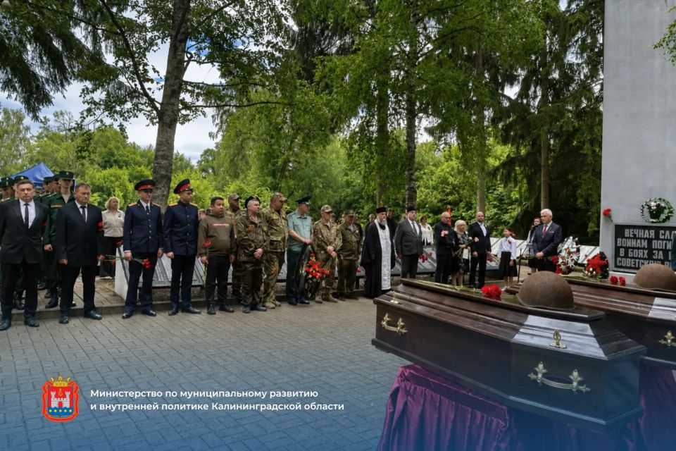 В Нестеровском округе перезарохонили останки солдат Красной Армии