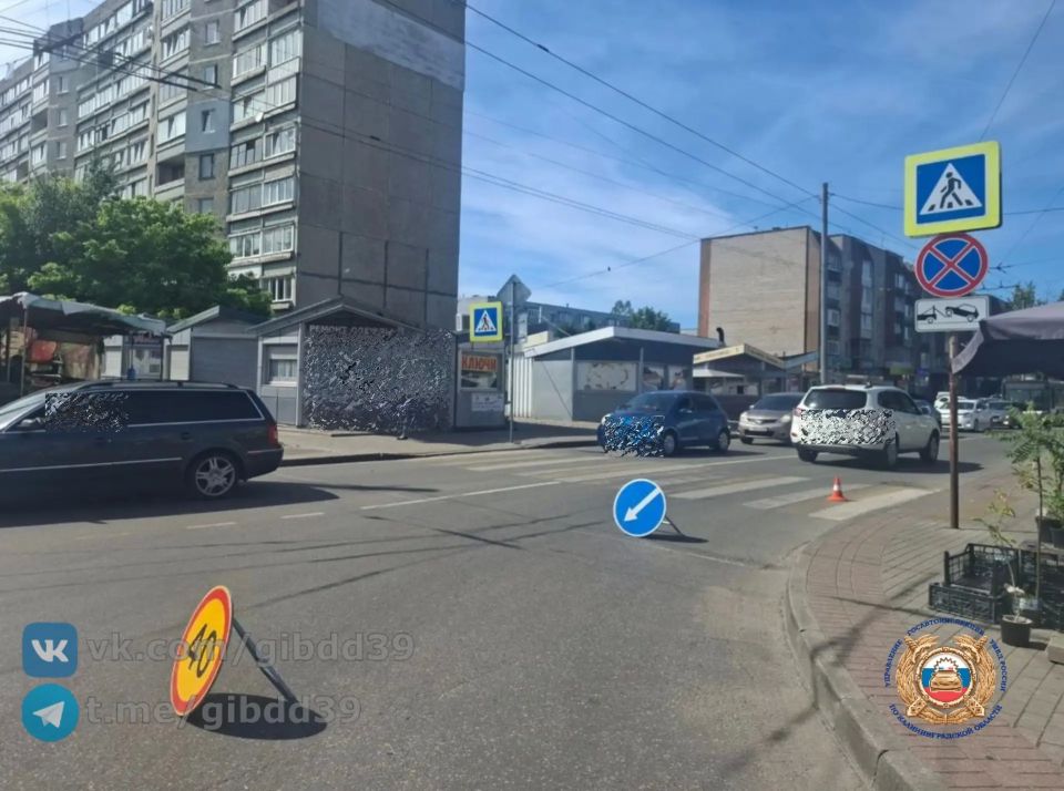 По оперативной информации, сегодня 19.06.2026 около 14:14 в г. Калининграде на пересечении улиц У. Громовой - Интернациональная водитель 2009 года рождения, управляя электросамокатом, допустила наезд на пешехода...