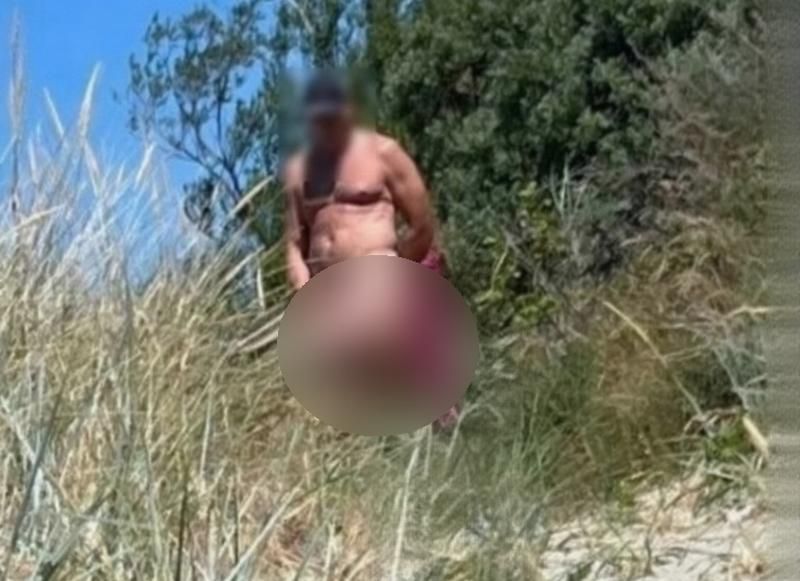 В Балтийске показали видео с извращенцем над пляжем