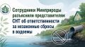 Сотрудники Минприроды разъяснили представителям СНТ об ответственности за незаконные сбросы в водоемы