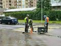 На ул. Красной в Калининграде снова вскрыли дорогу