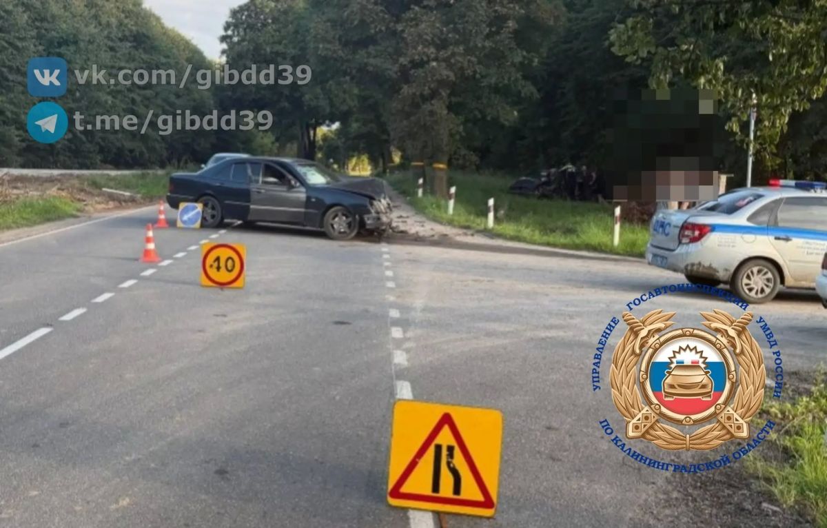 По предварительным данным, 03.08.2026 около 18:40 на автодороге «Зеленоградск-Приморск через Светлогорск» 50-летний водитель автомобиля «Мерседес» около п. Дивное при повороте налево не уступил дорогу встречному автомобилю...