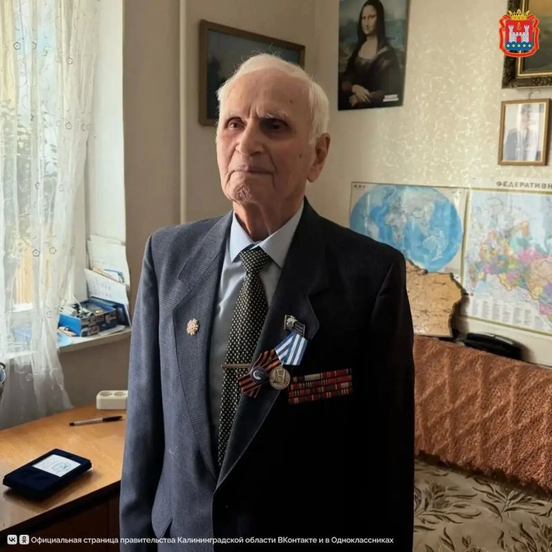 Сегодня 98-летие празднует ветеран Великой Отечественной войны Владимир Алексеевич Побединский