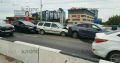 Капоты и багажники — в утиль: в Калининграде на эстакадном мосту столкнулись 4 автомобиля