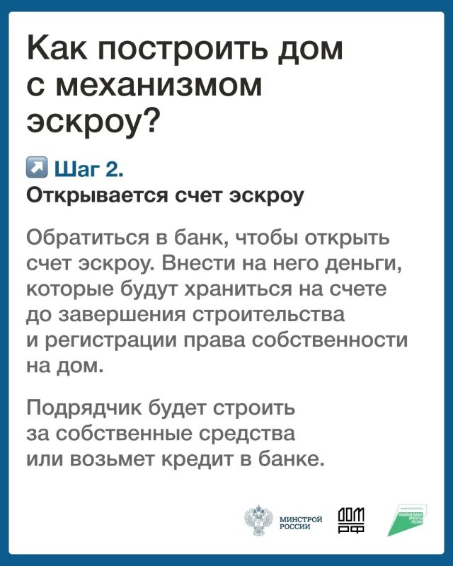 Использование счетов эскроу - безопасный механизм расчетов при строительстве частных домов Использование счетов эскроу - безопасный механизм расчетов при строительстве частных домов