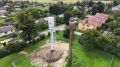 В Полесском районе для аистов построили новую водонапорную башню