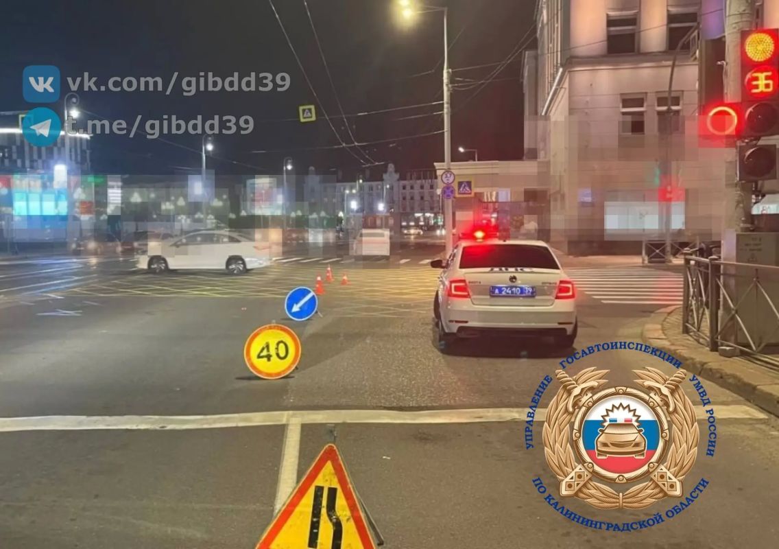 16.08.2026 в 21:09 в г. Калининграде по ул. Площадь Победы д. 1 произошло падение мотоциклиста
