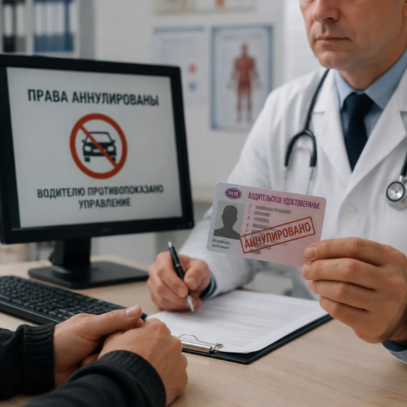 Права могут аннулировать из-за опасных для вождения заболеваний