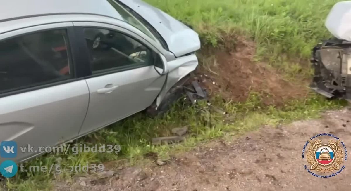 В Гвардейском районе после столкновения двух машин пострадали водитель и ребёнок