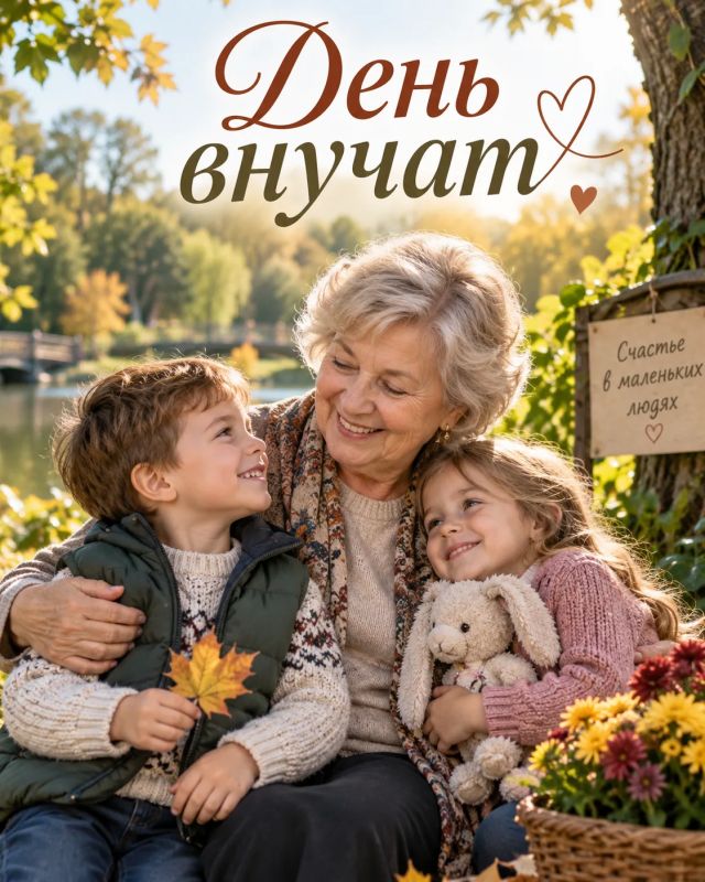 Сегодня — День внучат. Внуки умеют делать жизнь шумнее, веселее и намного теплее