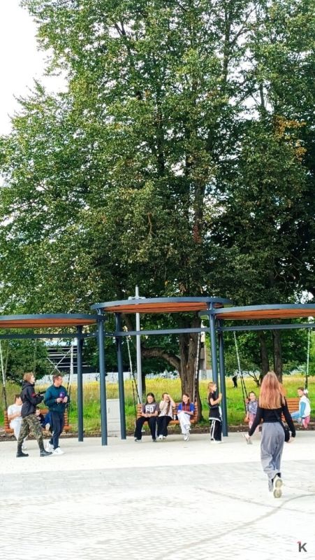 Подрядчик заканчивает благоустройства сквера на Флотской Подрядчик заканчивает благоустройства сквера на Флотской
