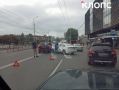 На улице Горького в Калининграде из-за аварии образовался транспортный коллапс