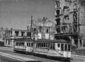 Трамвай на разрушенной улице Житомирской в 1947 году