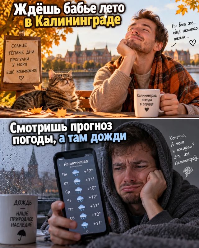 Бабье лето немного задерживается