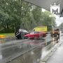Стёртые шины могли стать причиной аварии на пересечении Гвардейского и Московского проспектов
