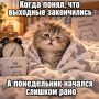 Кажется, понедельник снова наступил без нашего согласия