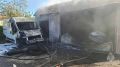 Очевидцы слышали грохот на пожаре в Гурьевске