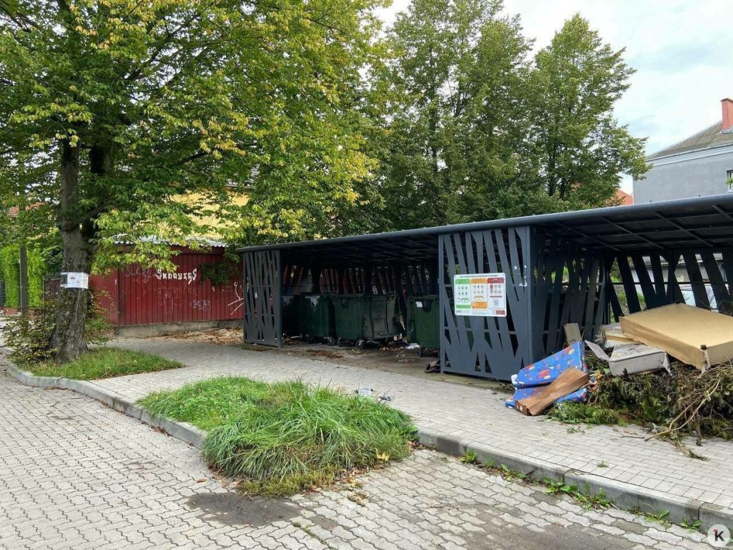 Калининградцы оставляют пакеты на месте бывшей мусорки и возле урн на Вагоностроительной Калининградцы оставляют пакеты на месте бывшей мусорки и возле урн на Вагоностроительной