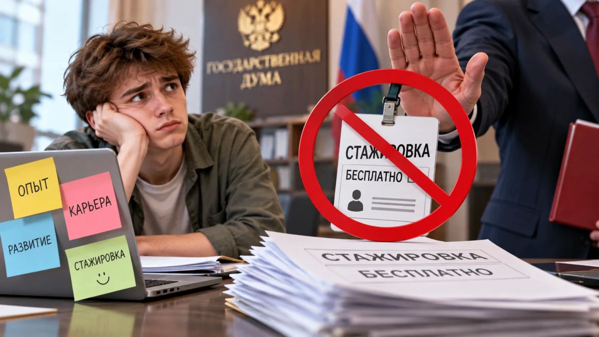 Бесплатные стажировки в России могут запретить