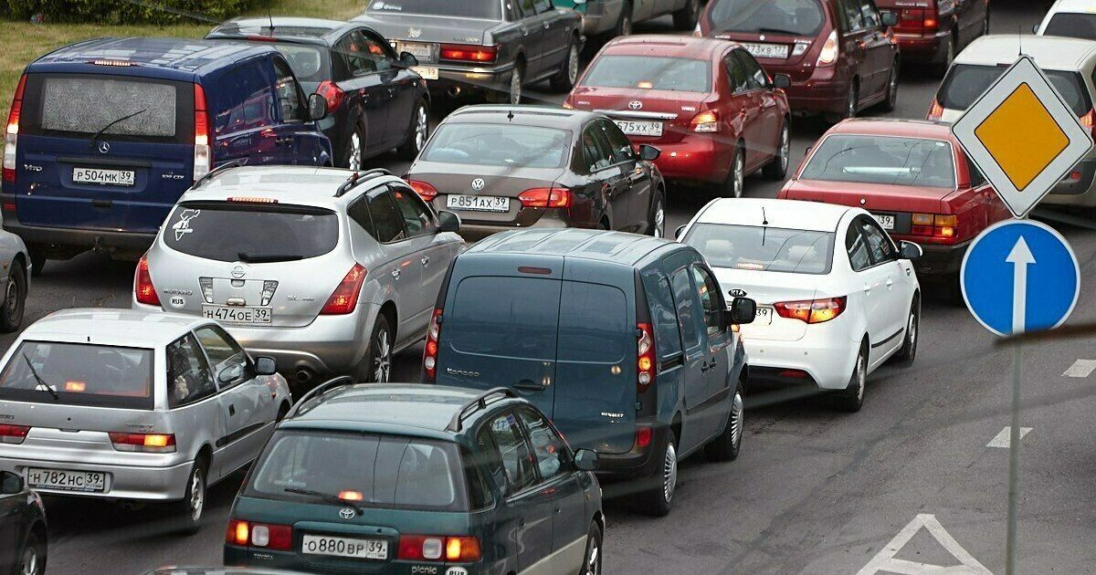 Одна авария: карта пробок в Калининграде на утро среды