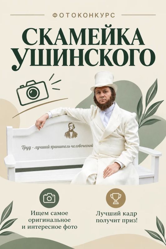 С недавнего времени в нашем городе появилось место, напоминающее о важности труда педагога - Учительский уголок со скамьёй Константина Ушинского, основоположника научной педагогики в России