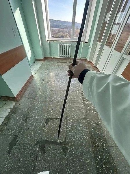Штырь прошёл сквозь живот ребёнка и остановился в сантиметре от сердца