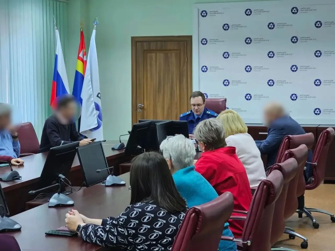 Неманский городской прокурор провел личный прием работников филиала АО «Концерн Росэнергоатом» Дирекция строящейся Балтийской АЭС» Неманский городской прокурор провел личный прием работников филиала АО «Концерн Росэнергоатом» Дирекция строящейся Балтийской АЭС»